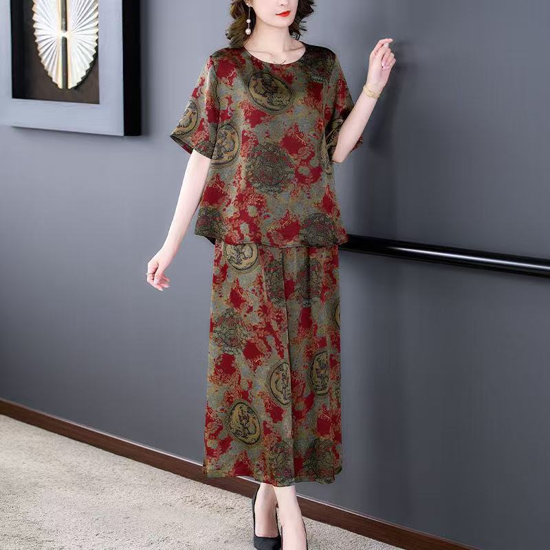 Pakaian Wanita Setelan Retro T - Summer Clothing Vibes ulasan dan harga