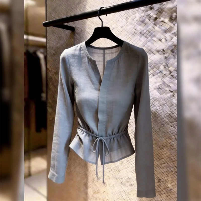 Atasan Kaos Wanita Blus Abu-ab - Summer Clothing For 60 Year Old Woman ulasan dan harga