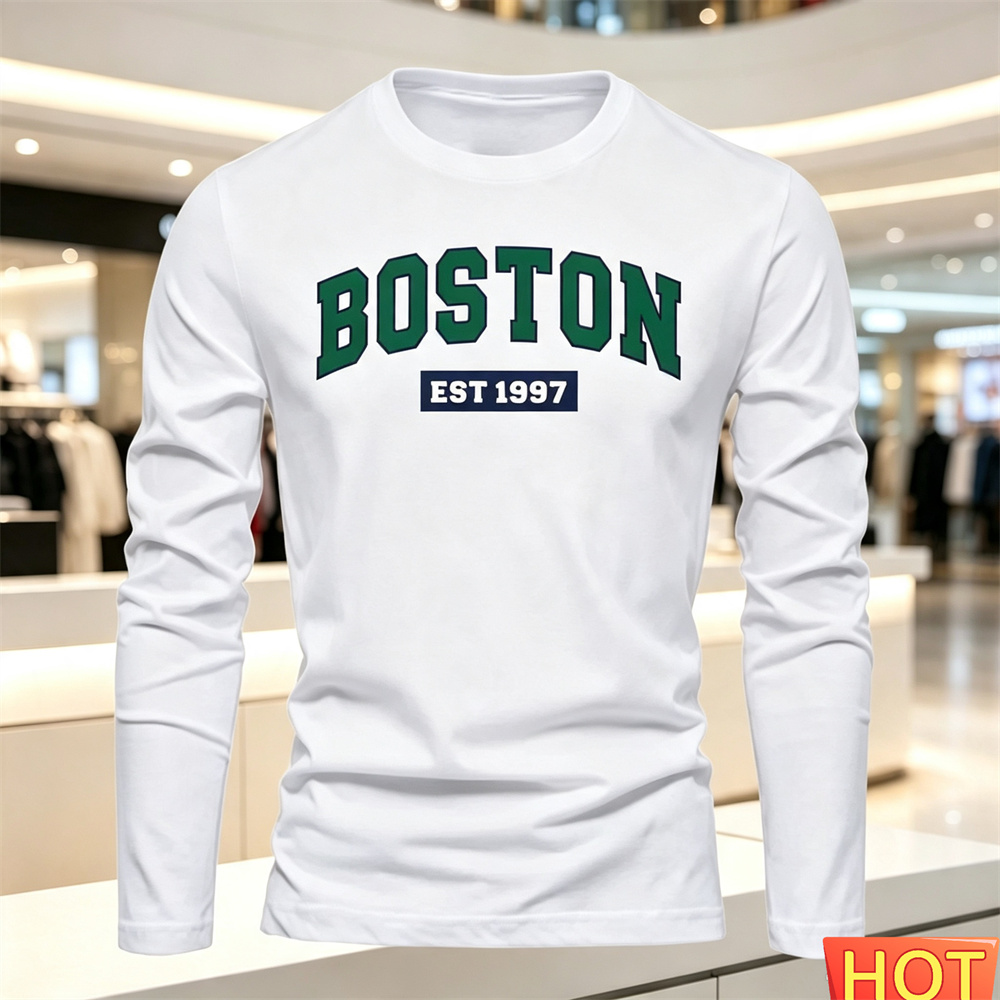 Summer Clothing Men - Kaos Lengan Panjang Pria Musim Gugur