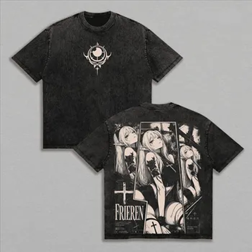 Summer Clothing Italy - Kaos Fashion Y2k Frieren Bermotif Manga