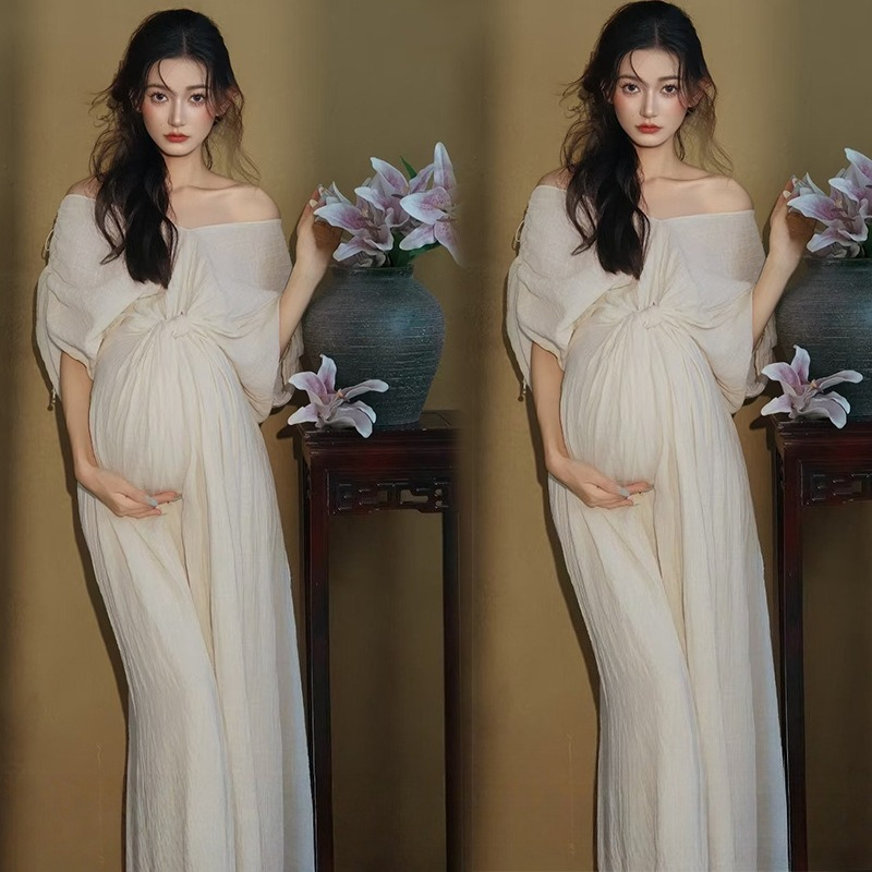 Gaun Bahu Terbuka Kerah V Eleg - Summer Clothing In French ulasan dan harga