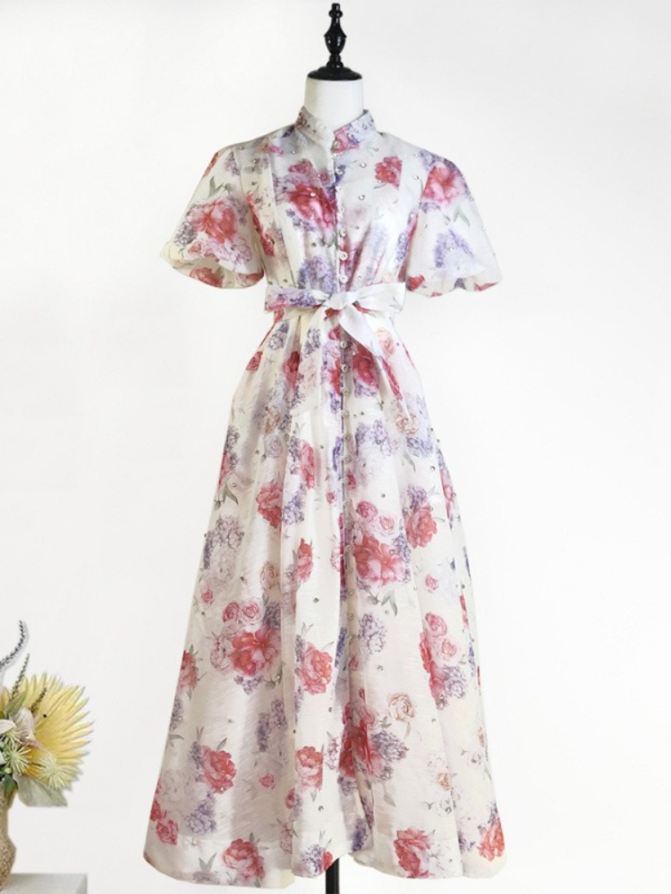Gaun Dua Potong Retro Elegan P - Summer Clothing In French ulasan dan harga