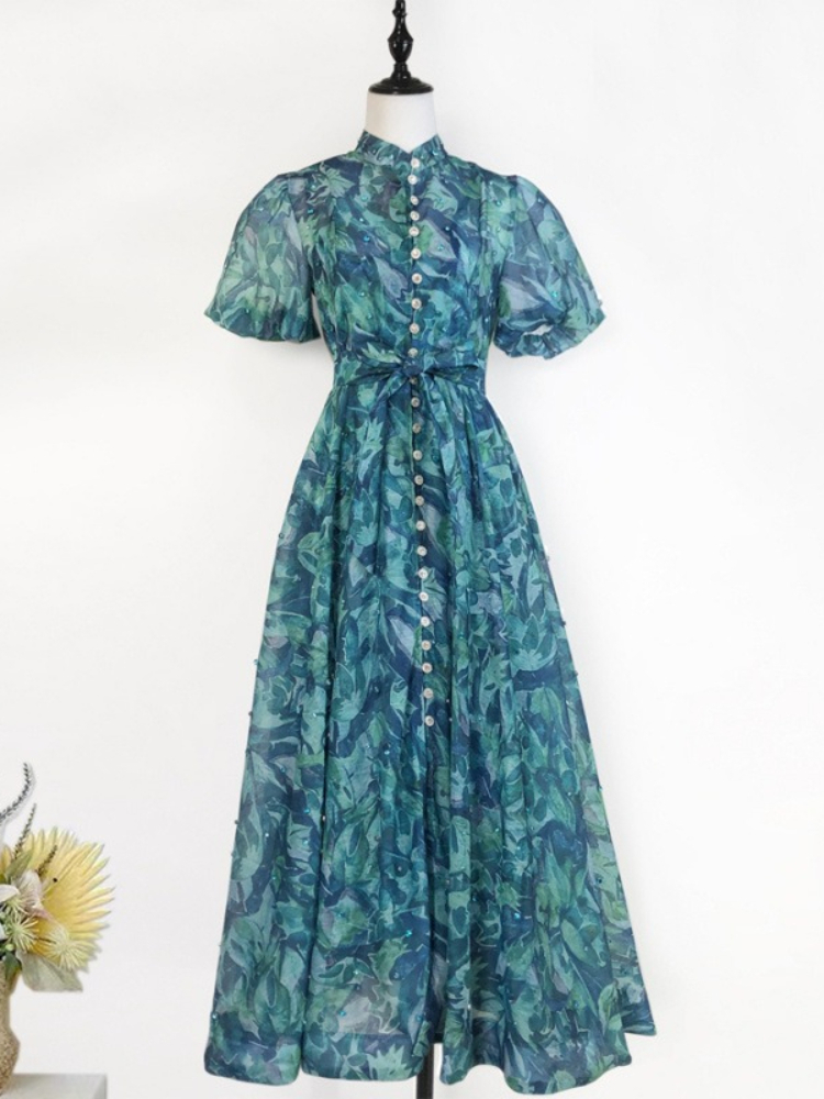 Gaun Dua Potong Retro Elegan P - Summer Clothing In French ulasan dan harga