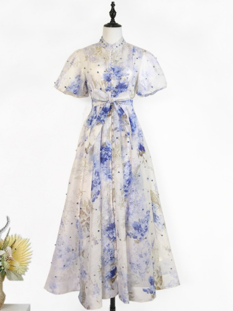 Gaun Dua Potong Retro Elegan P - Summer Clothing In French ulasan dan harga