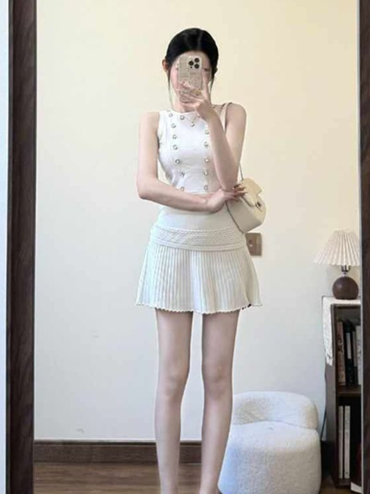 Set Dua Potong Rok Pendek Lipi - Summer Clothing In French ulasan dan harga