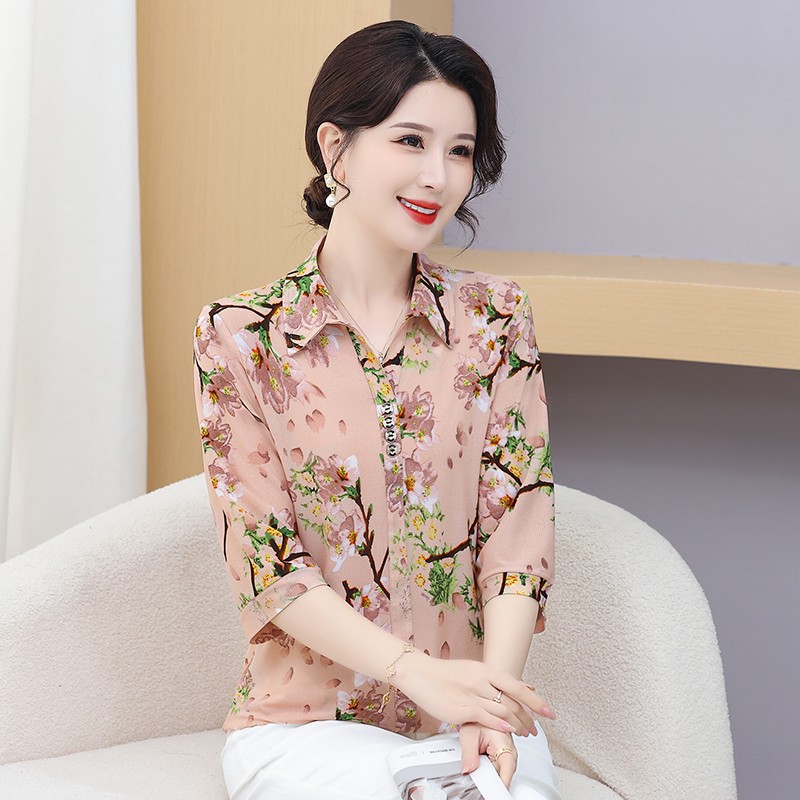 Kemeja lengan pendek wanita, b - Summer Clothing For 60 Year Old Woman ulasan dan harga