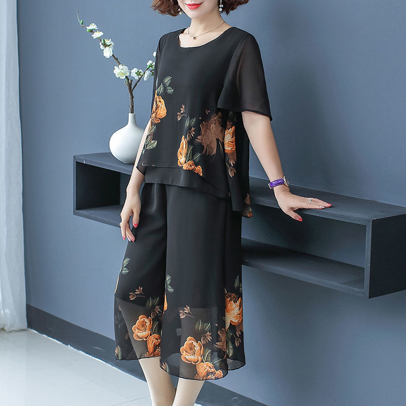Set Pendek Renda Motif Bunga F - Summer Clothing For 60 Year Old Woman ulasan dan harga