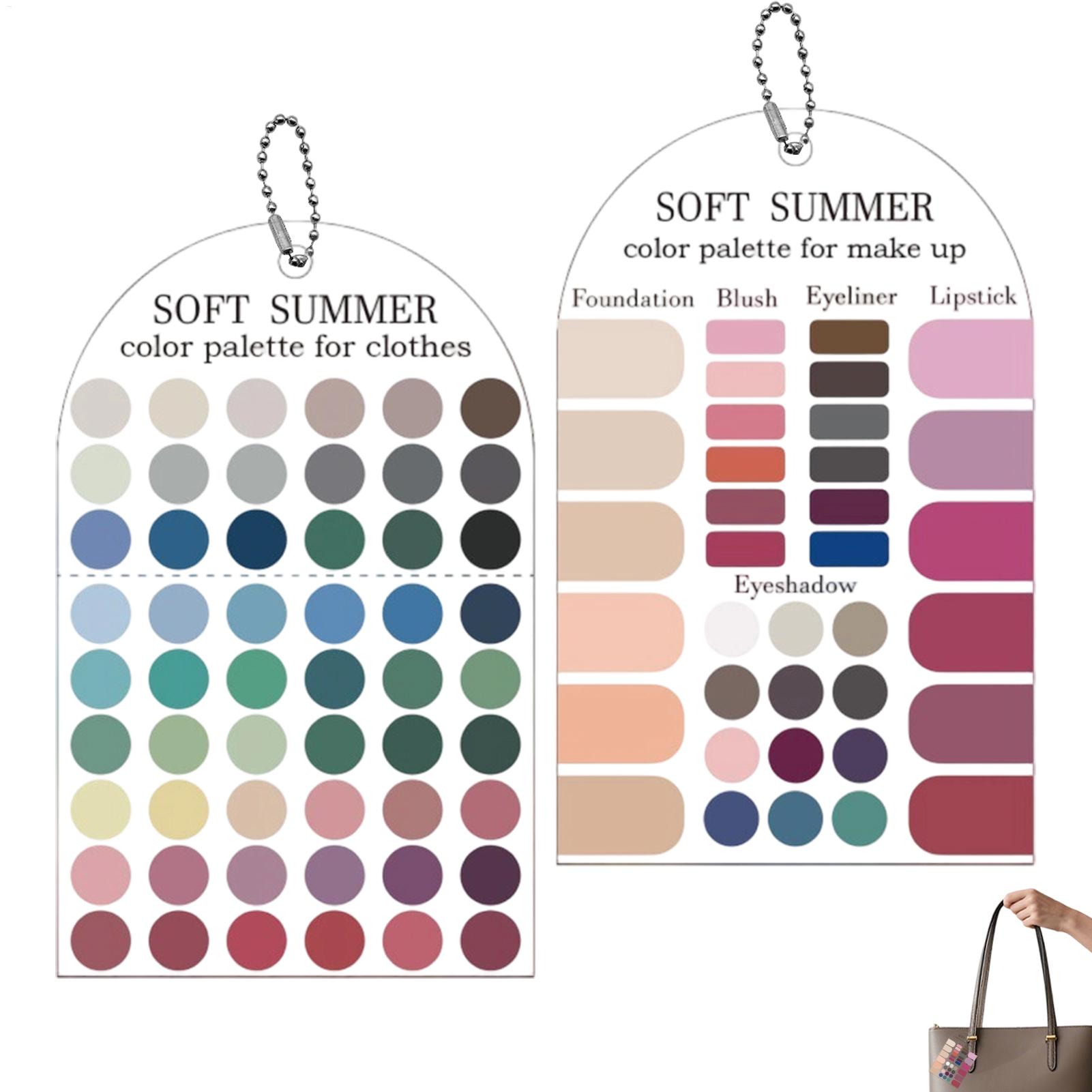 2 Buah Kartu Palet Warna Musim - Summer Clothing Palette ulasan dan harga