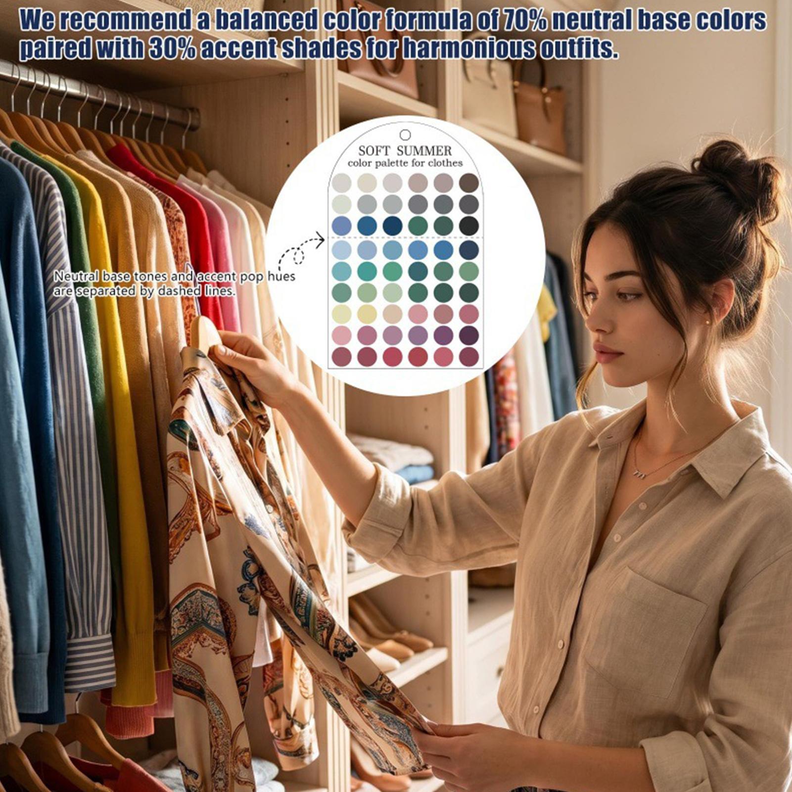 2 Buah Kartu Palet Warna Musim - Summer Clothing Palette ulasan dan harga