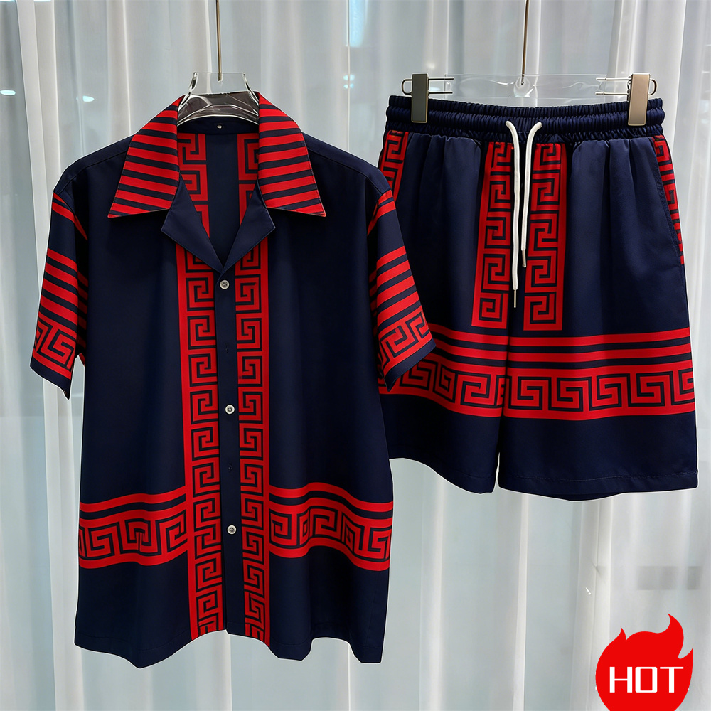 Setelan pria cetak digital, se - Summer Clothing Haul ulasan dan harga
