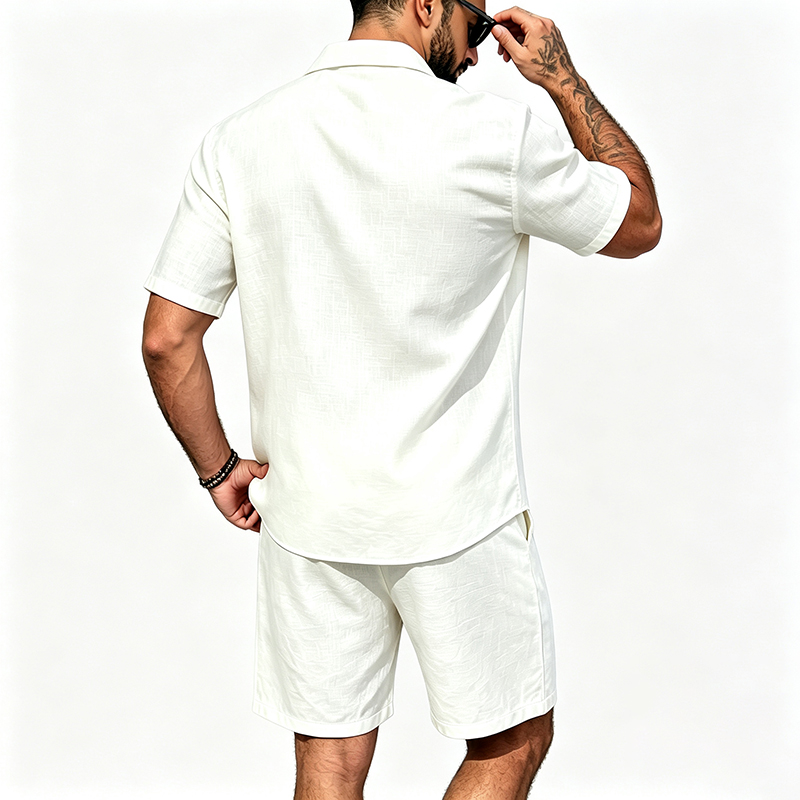 Pakaian Linen Pria Dua Potong  - Summer Clothing Haul ulasan dan harga