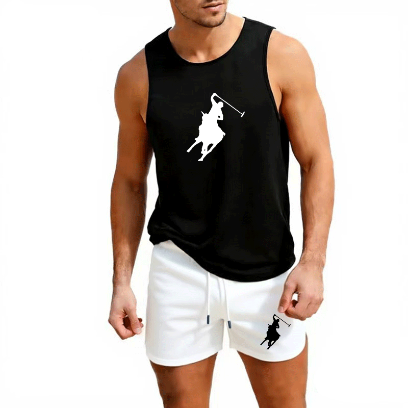 Set Rompi dan Celana Pendek Mu - Summer Clothing Men ulasan dan harga