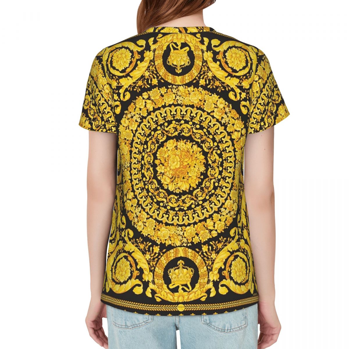 Kaus Barok Medali Emas Dekorat - Summer Clothing For 60 Year Old Woman ulasan dan harga
