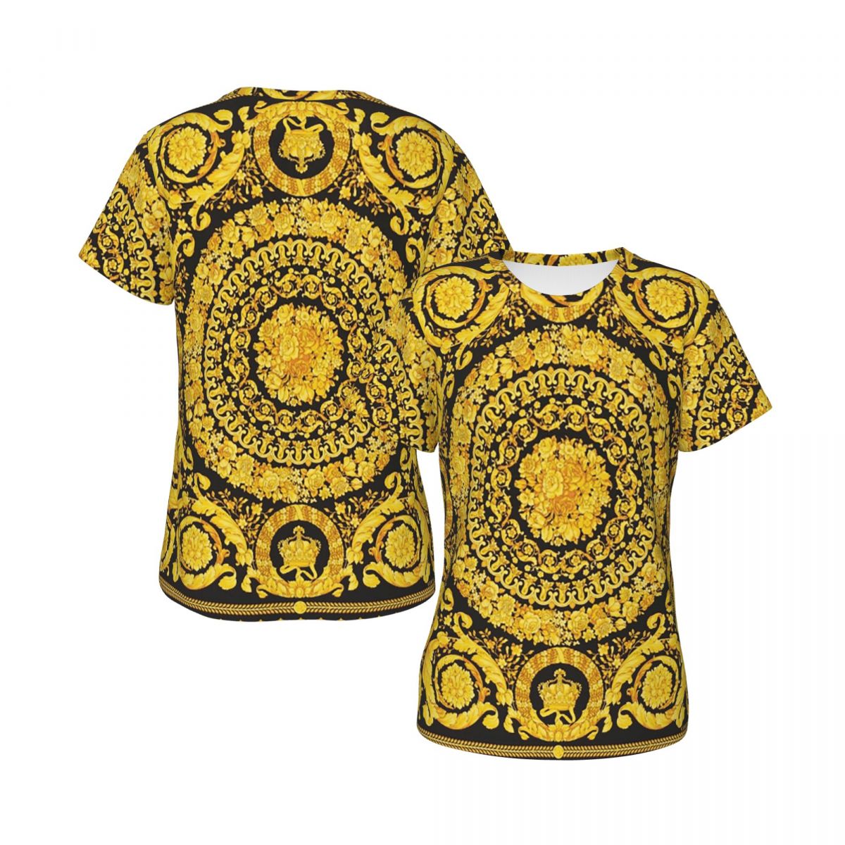 Kaus Barok Medali Emas Dekorat - Summer Clothing For 60 Year Old Woman ulasan dan harga