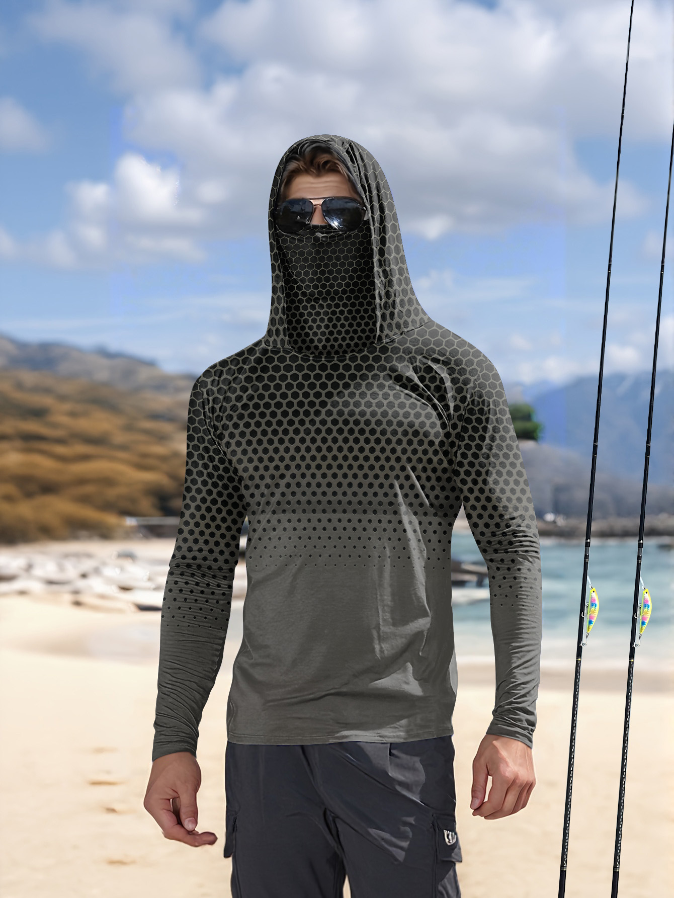 Kaos Pancing Pria Berkerudung  - Summer Clothing Men ulasan dan harga