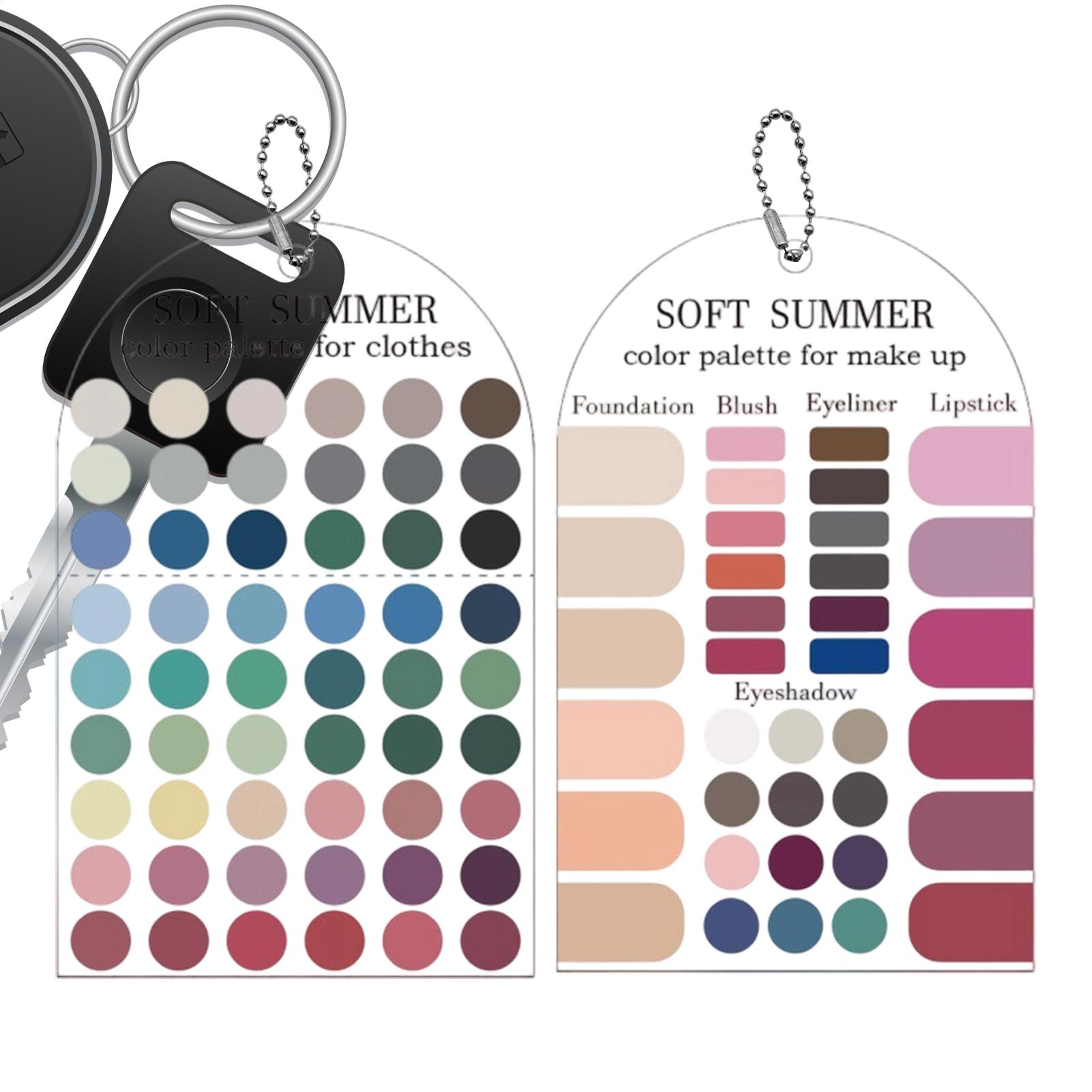 2 Buah Kartu Palet Warna Musim - Summer Clothing Palette ulasan dan harga