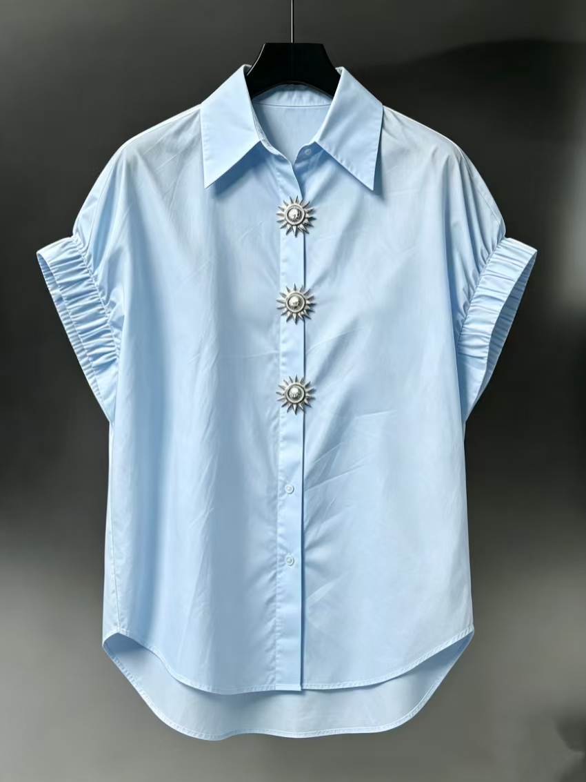 Atasan Wanita Katun Kasual Len - Summer Clothing In French ulasan dan harga