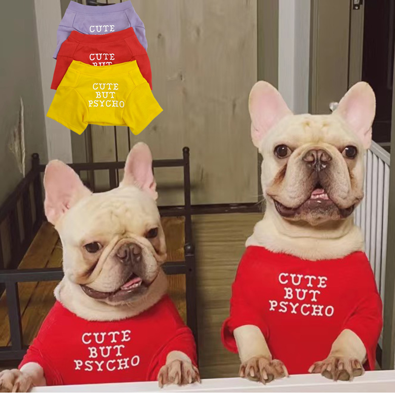 Kaos Vest Anjing Bulldog Pranc - Summer Clothing In French ulasan dan harga