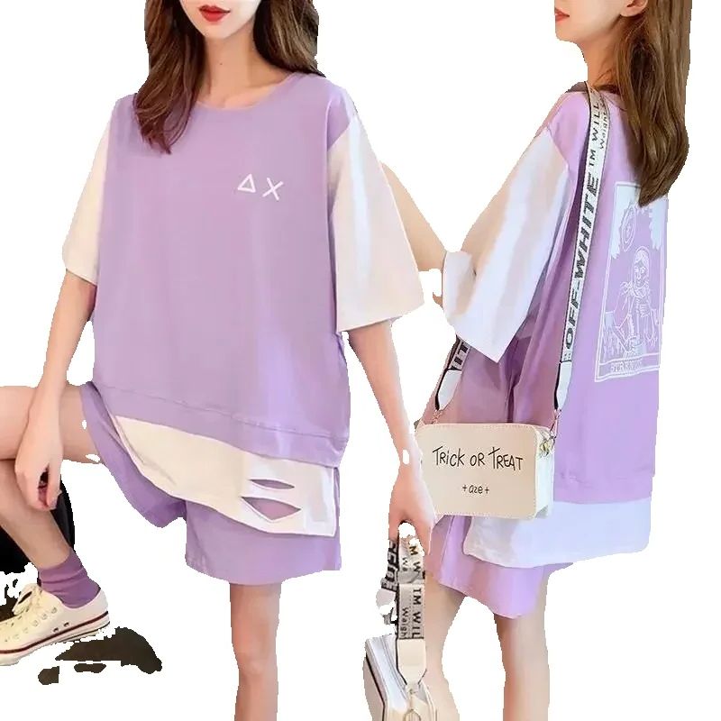 Setelan Olahraga Kasual Wanita - Summer Clothing Wear ulasan dan harga