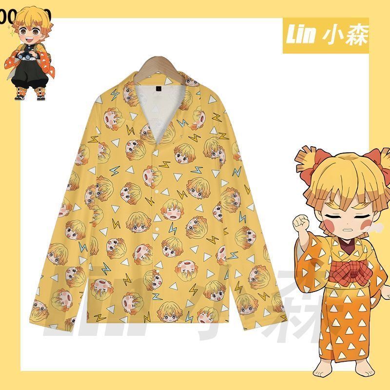 Piyama Zenitsu Demon Slayer Lu - Summer Clothing Teens ulasan dan harga