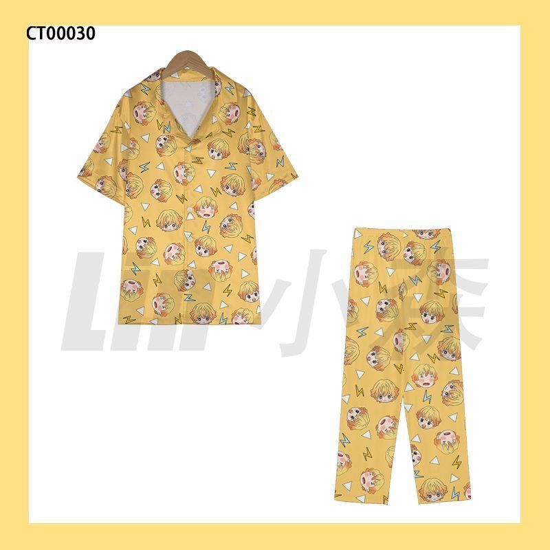 Piyama Zenitsu Demon Slayer Lu - Summer Clothing Teens ulasan dan harga