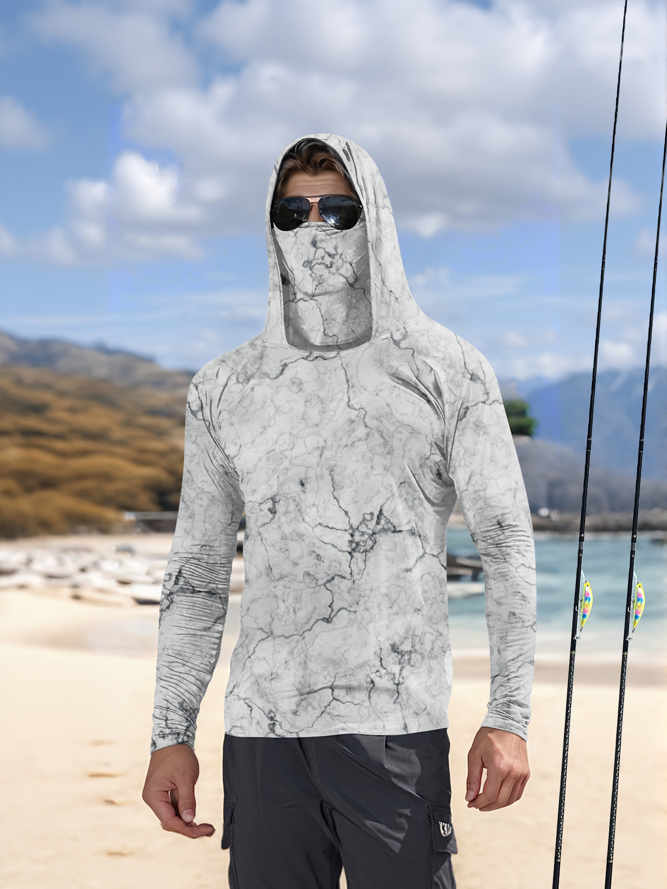 Kaos Pancing Pria Berkerudung  - Summer Clothing Men ulasan dan harga