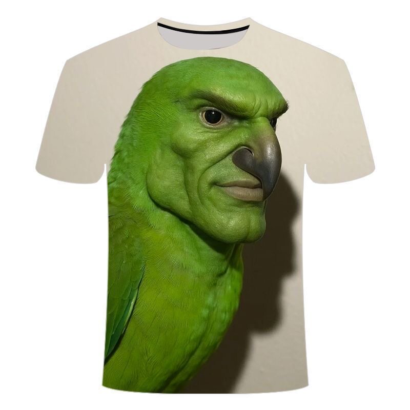 Kaus Gambar 3D Monyet Meme Luc - Summer Clothing Teens ulasan dan harga