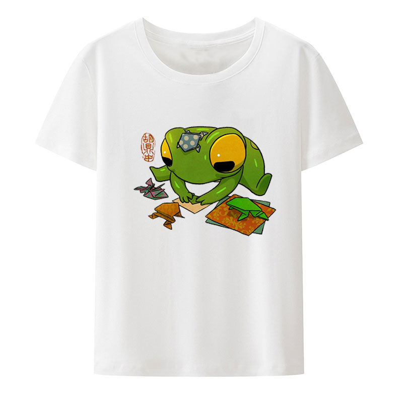 Kaos Gambar Katak Lucu Membuat - Summer Clothing Essentials Women ulasan dan harga