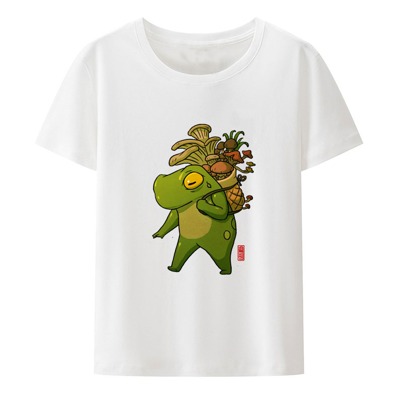 Kaos Gambar Katak Lucu Membuat - Summer Clothing Essentials Women ulasan dan harga