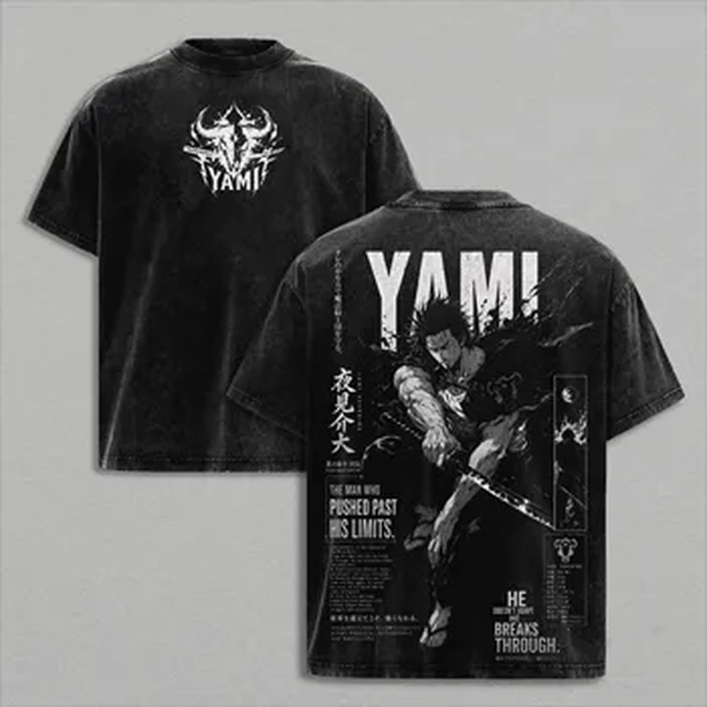 Kaos Manga Black Clover Yami S - Summer Clothing Italy ulasan dan harga