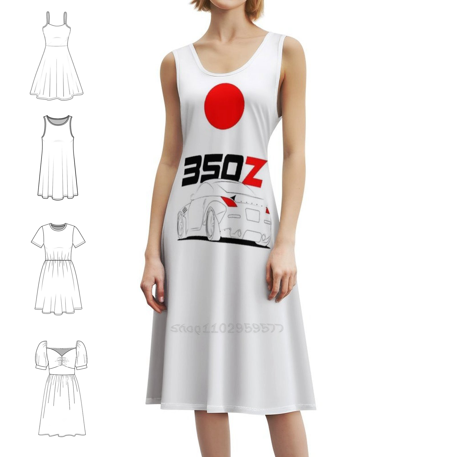 Gaun Gaya Korea 350Z untuk Wan - Summer Clothing Wear ulasan dan harga