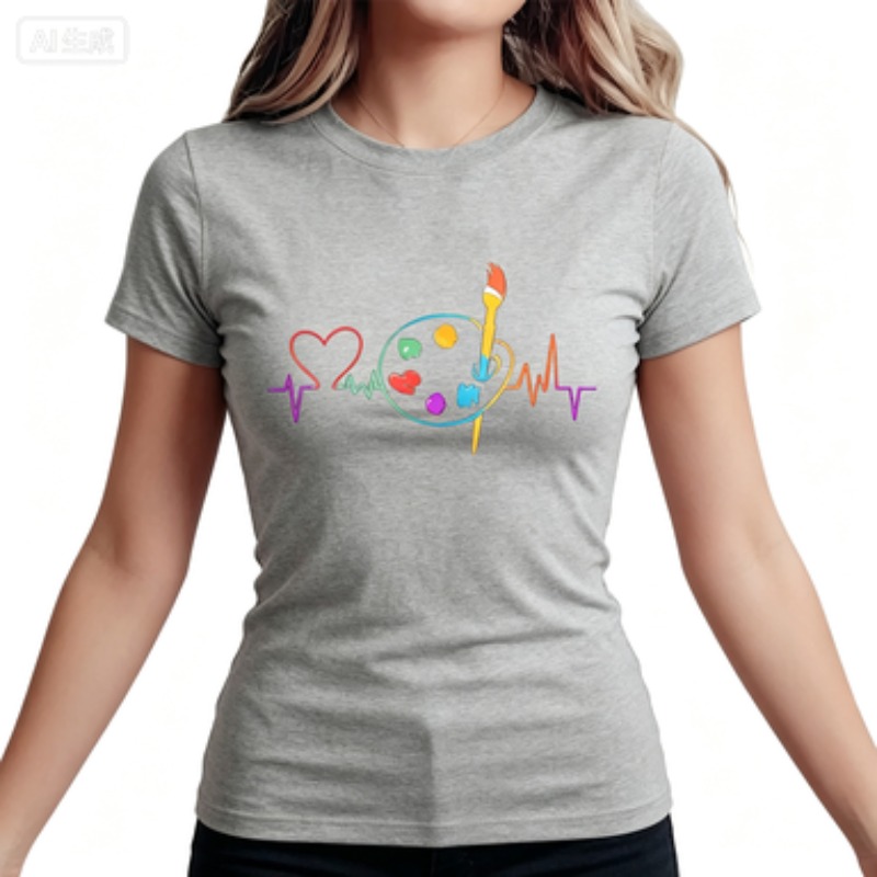 Kaos Wanita Kasual Berwarna-wa - Summer Clothing Palette ulasan dan harga