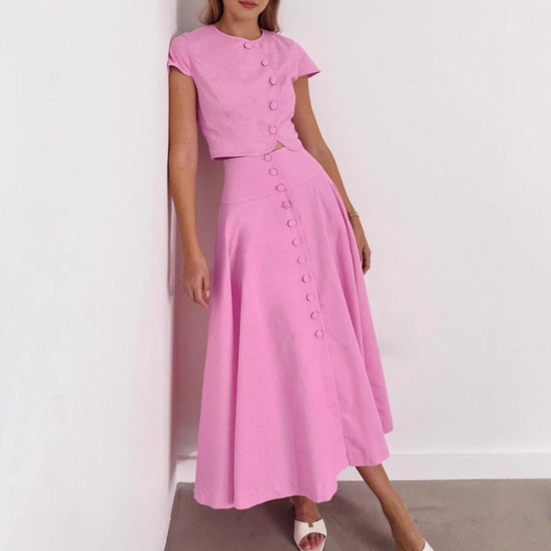Set Rok Panjang A-line Gaya Pr - Summer Clothing In French ulasan dan harga