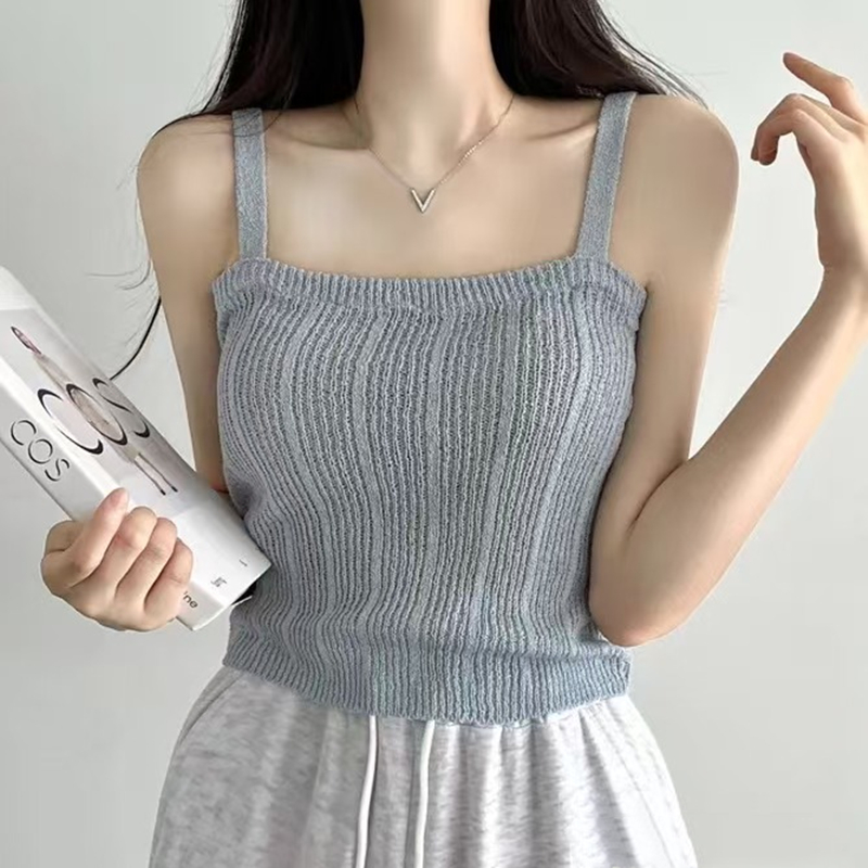 Atasan Cami Rajutan untuk Wani - Summer Clothing Teens ulasan dan harga